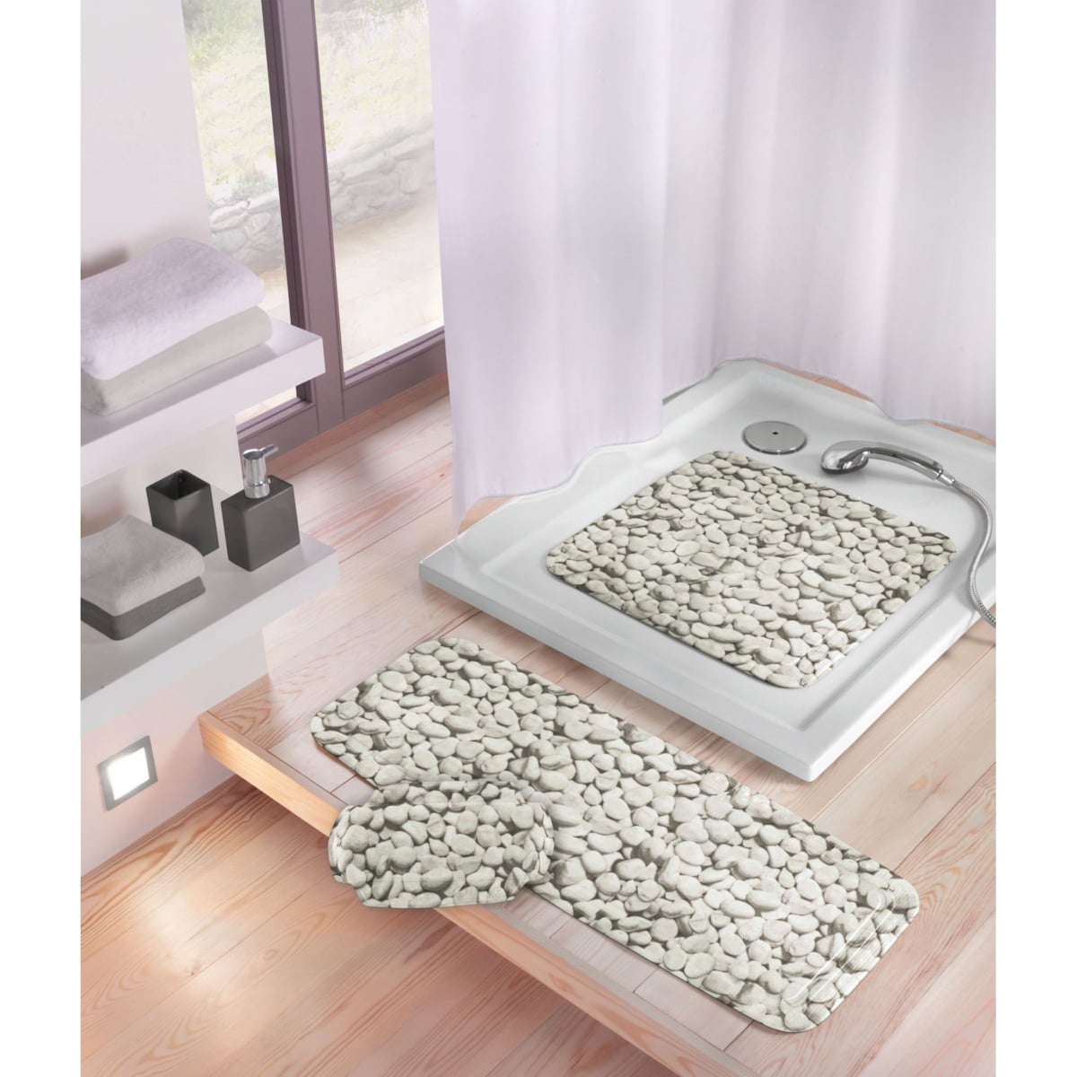 Kleine Wolke Stepstone Mata bezpieczeństwa pod prysznic szary 55x 55 cm