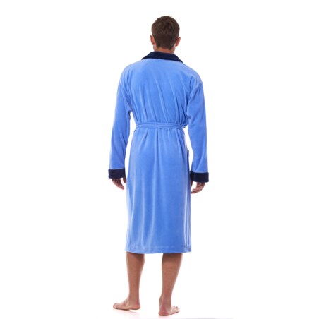 Szlafrok Diego Long 2458 Blue Blue, XXL