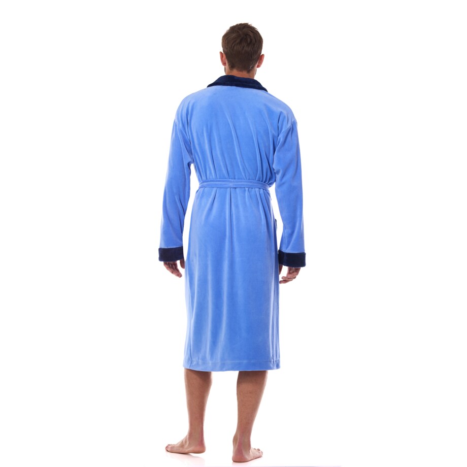 Szlafrok Diego Long 2458 Blue Blue, XXL