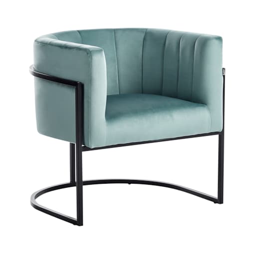 Fotel LARVIK II Welur Miętowy