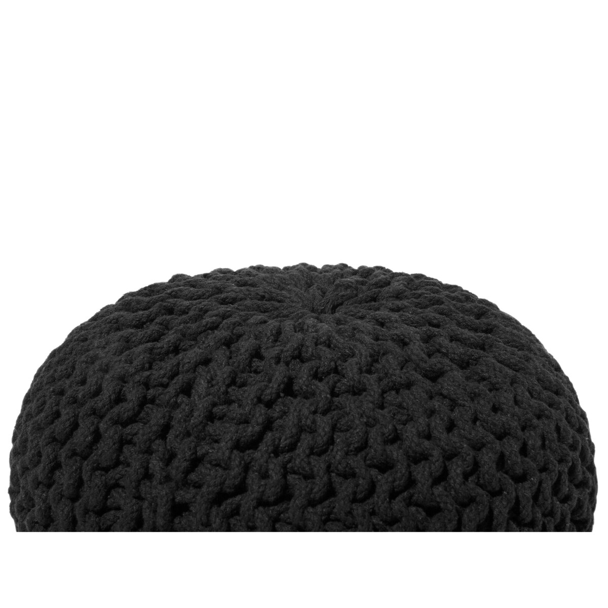 Puf 40 x 25 cm czarny CONRAD