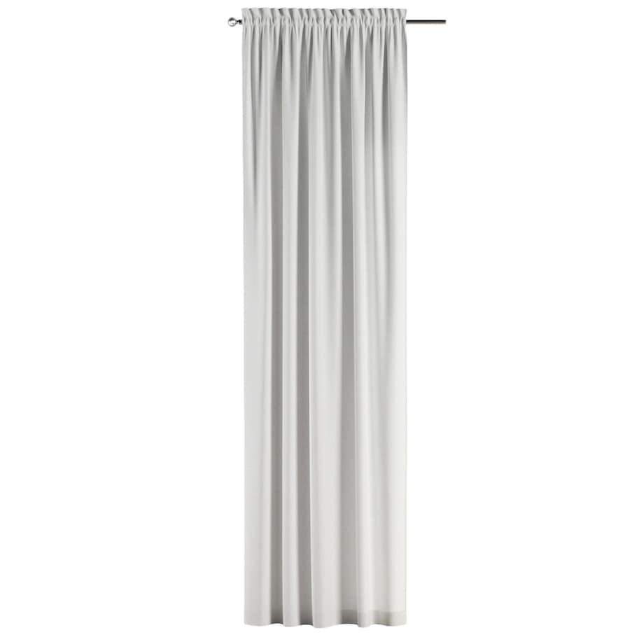 Zasłona na kanale z grzywką 1 szt. 130x245 śmietankowa biel, listki