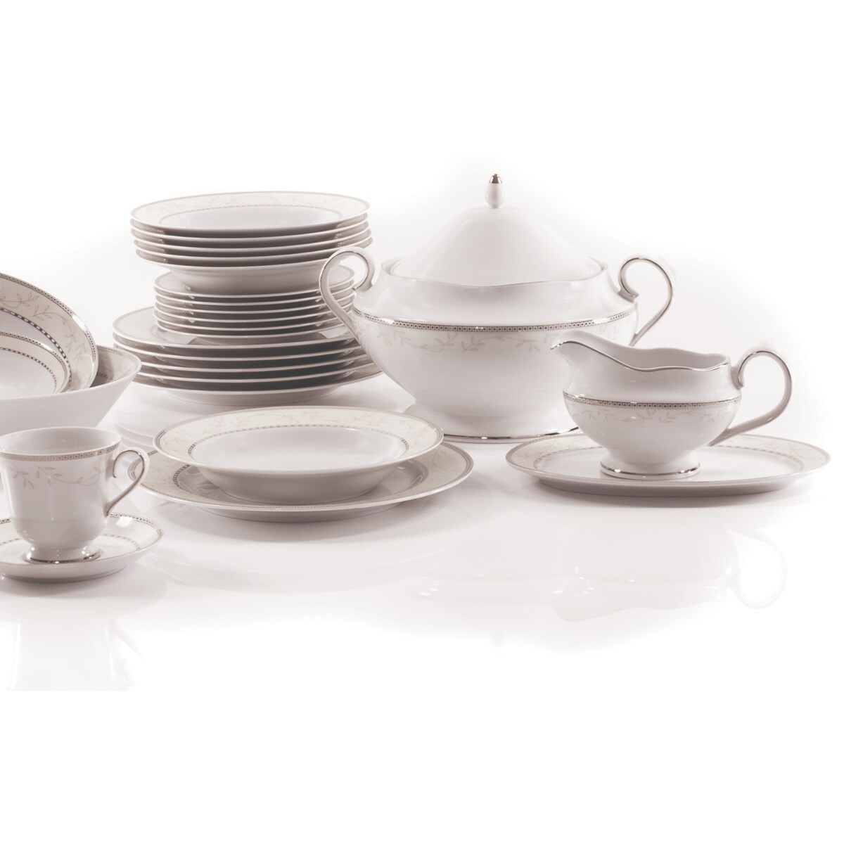 Zestaw talerzy dla 6 osób 18 el. Astra Marzenie Platynowe B601