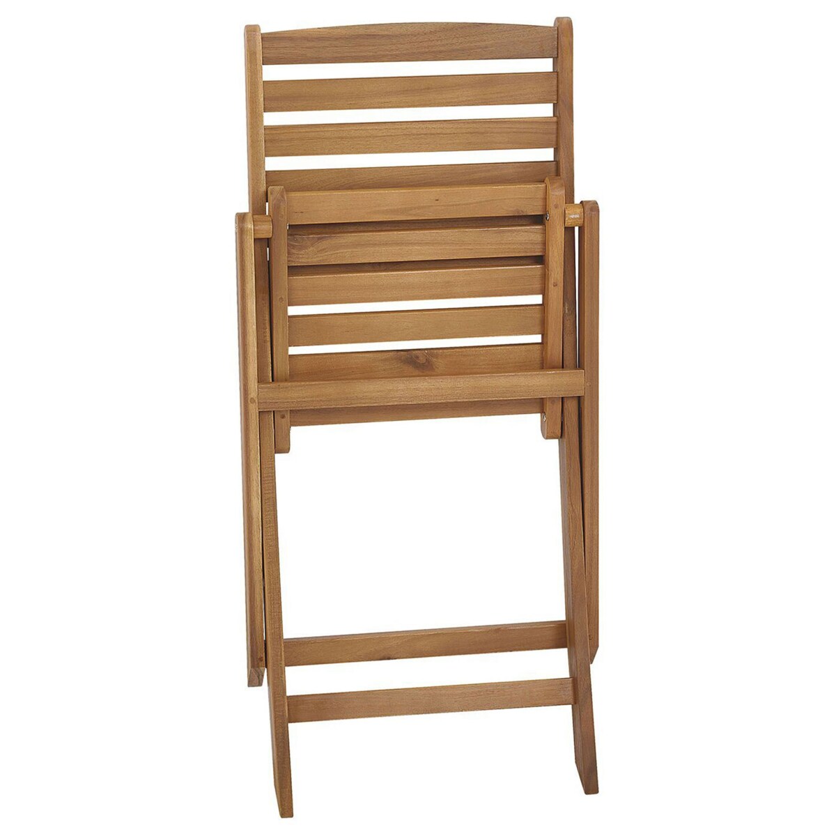 Zestaw 6 krzeseł ogrodowych akacjowy jasne drewno TOLVE