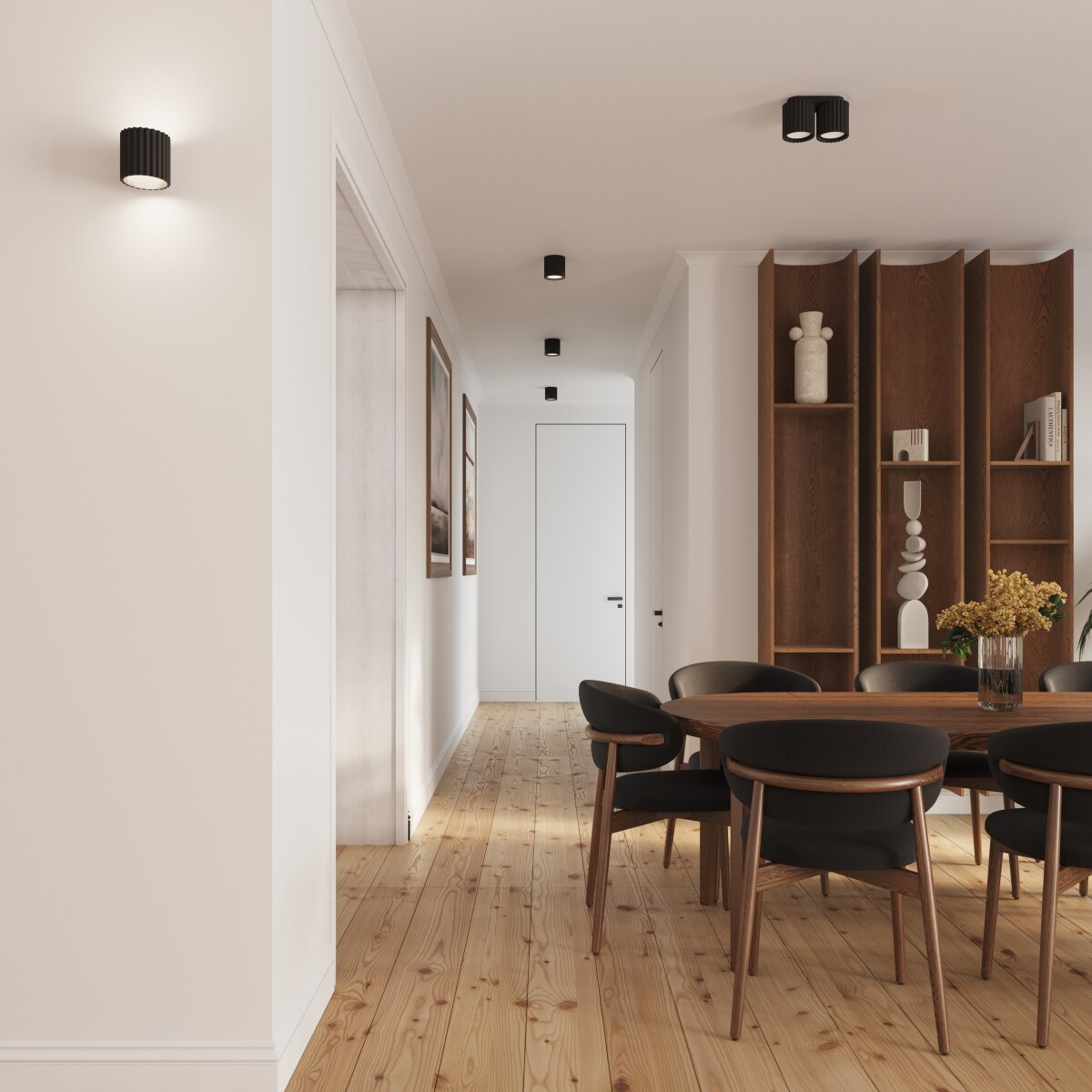 Plafon AURA 2 czarny GU10