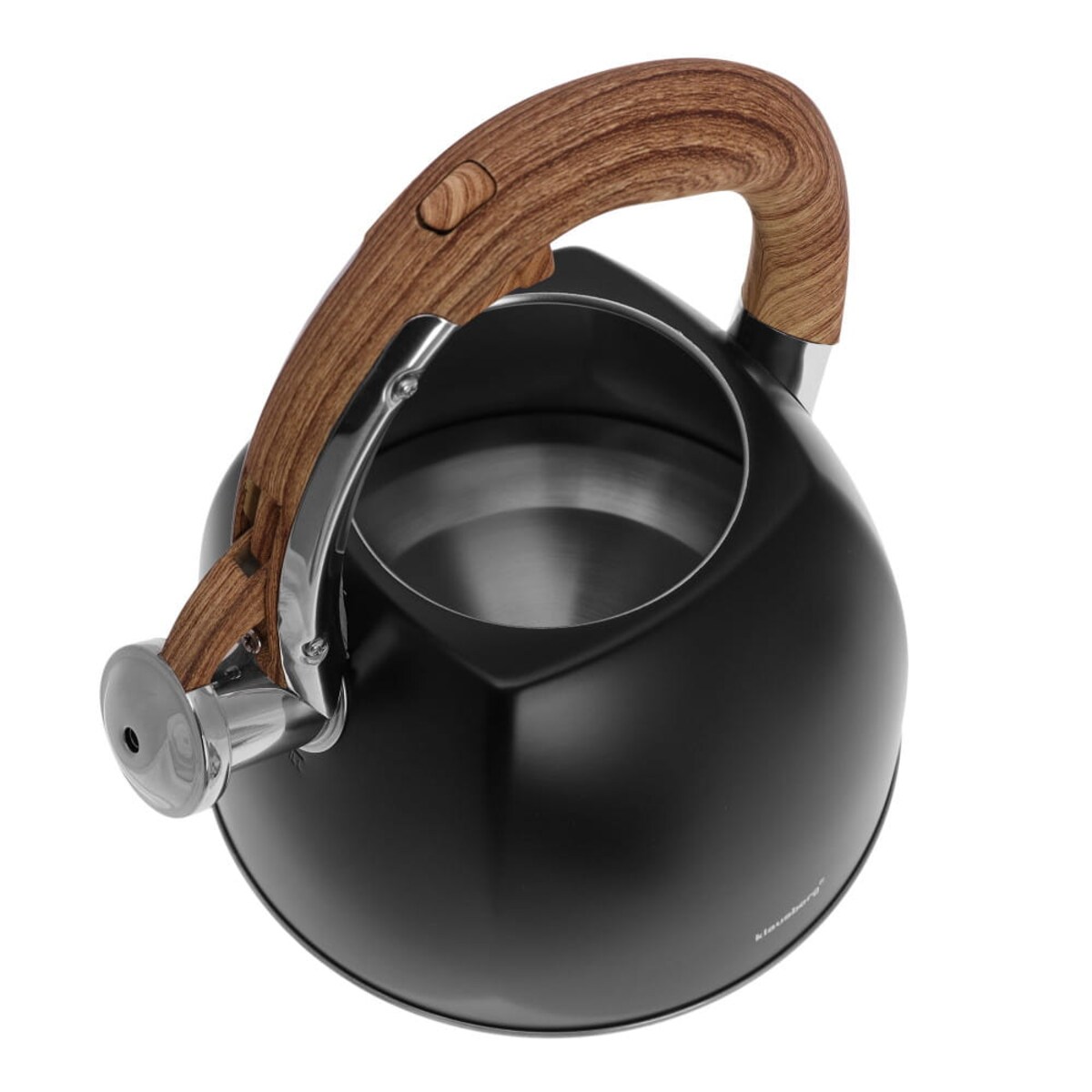 Czajnik stalowy z gwizdkiem lakierowany 3.0L czarny matowy KLAUSBERG