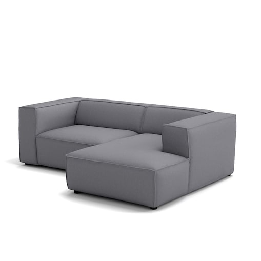 Narożnik 4 osobowy prawy Modularis - Szary Welur