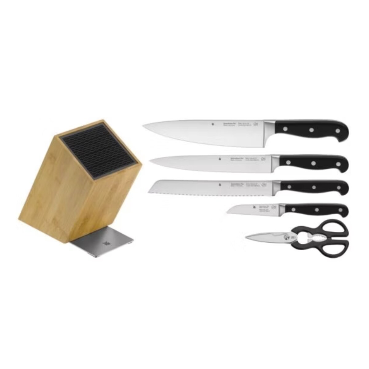 Zestaw 4 noży w bloku + nożyczki Spitzenklasse Plus, WMF