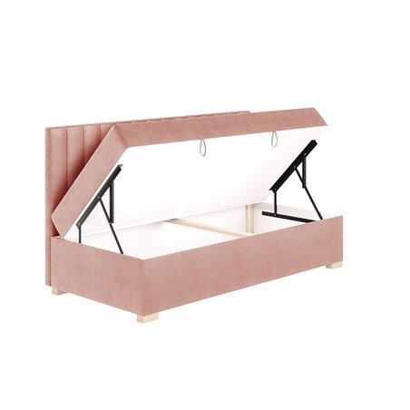 Mesonica Łóżko Chill, linie różowe, 90x200