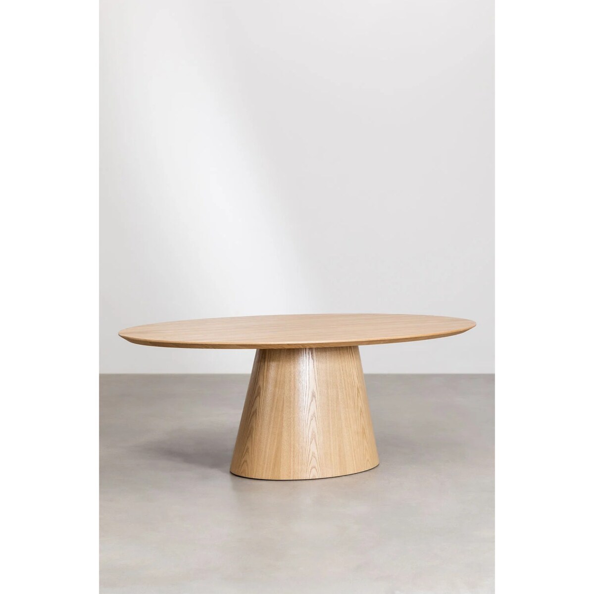 Owalny stół do jadalni jesionowy Aura 120x220 cm