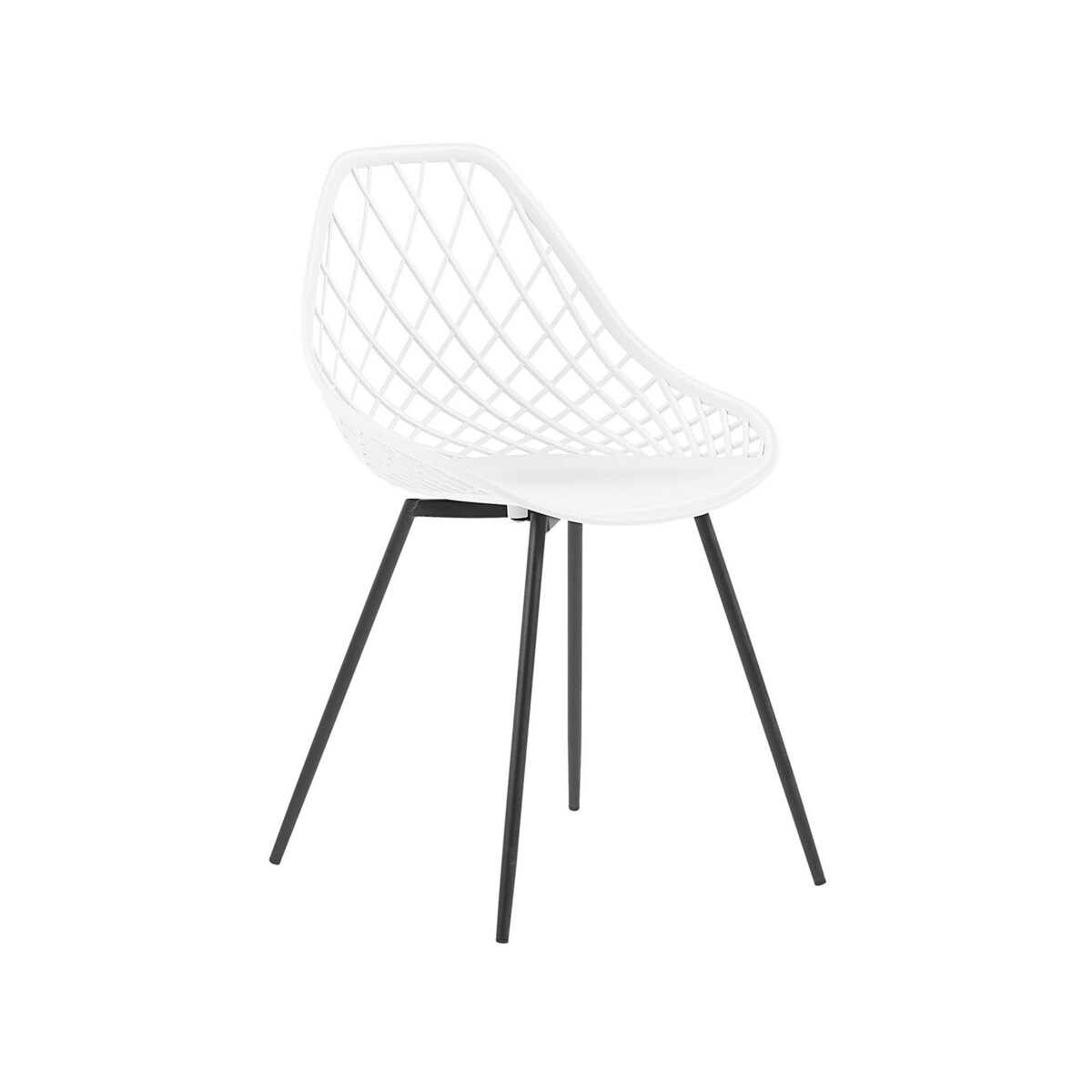 Zestaw 2 krzeseł do jadalni biały CANTON