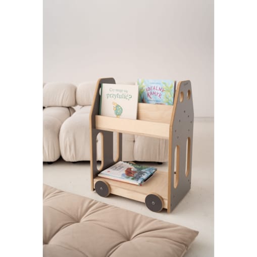 AUTKO - biblioteczka/regał montessori - szary