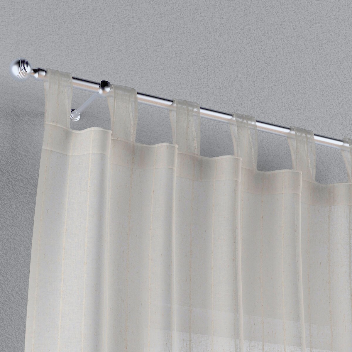 Zasłona na szelkach 1 szt. 130x245 beżowy