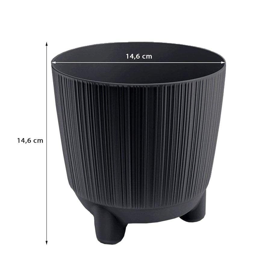 Doniczka Osłonka Okrągła Na Kwiaty 14,5 Cm Zestaw