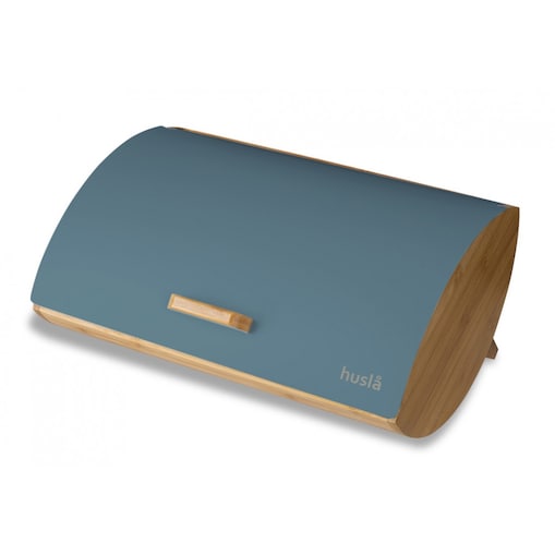 Chlebak z drewna bambusowego z pokrywą z lakierowanej stali nierdzewnej HUSLA