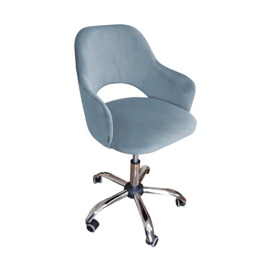 Fotel IZMA BL VELVET szary