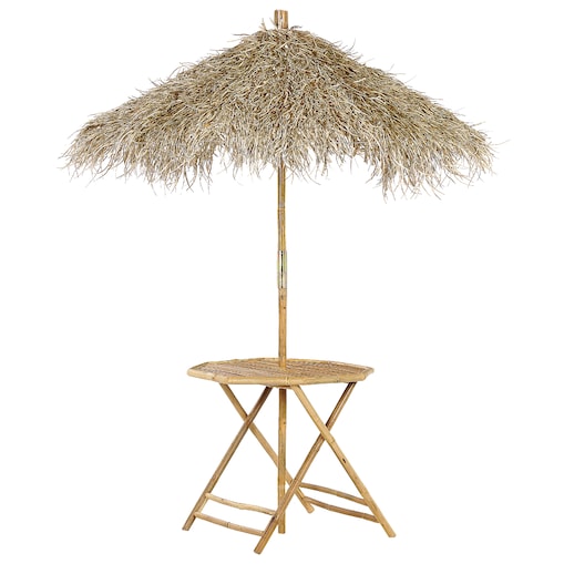 Stolik bistro MOLISE 85 cm 85 cm Bambus Jasnobrązowy