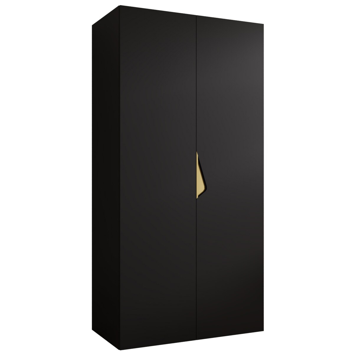 Szafa uchylna Sandi 1 100 wys 202 cm Czarny + u Złoty
