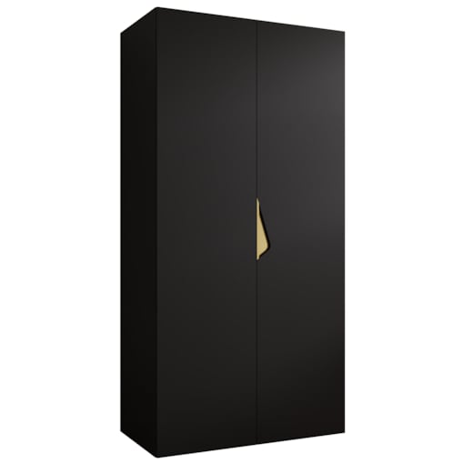 Szafa uchylna Sandi 1 100 wys 202 cm Czarny + u Złoty