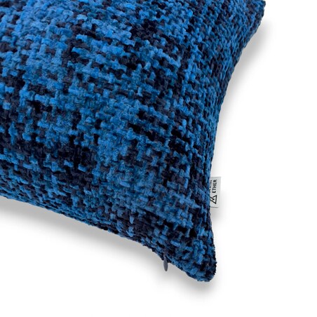 Granatowa Poduszka Dekoracyjna Stella 50x30 - melanż