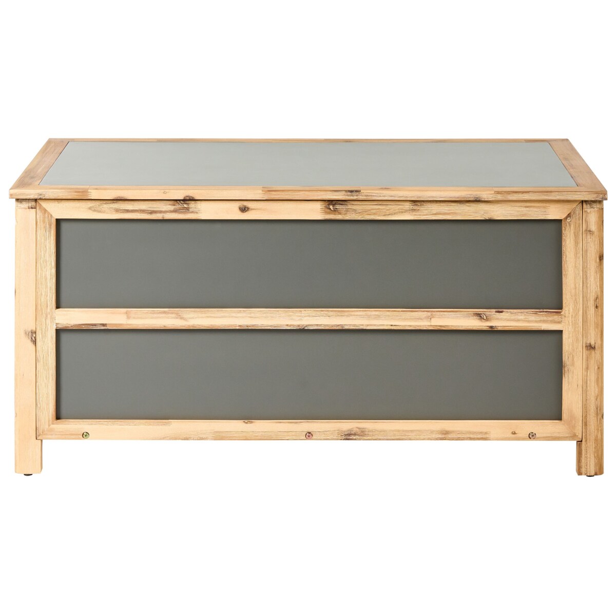 Skrzynia ogrodowa ACATE Beton 121 cm 72 cm Szary