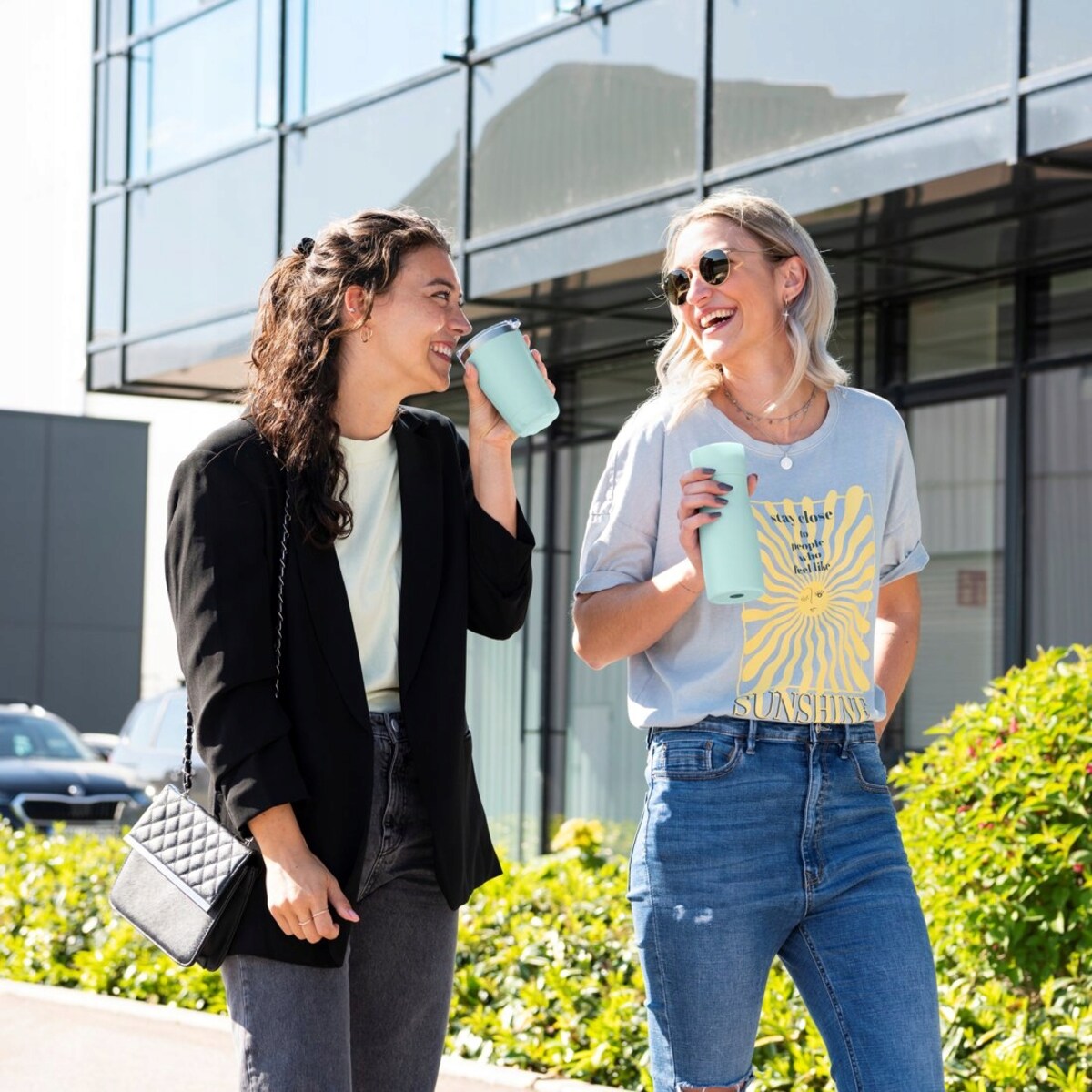 XAVAX Kubek termiczny bidon termos miętowy 400 ml