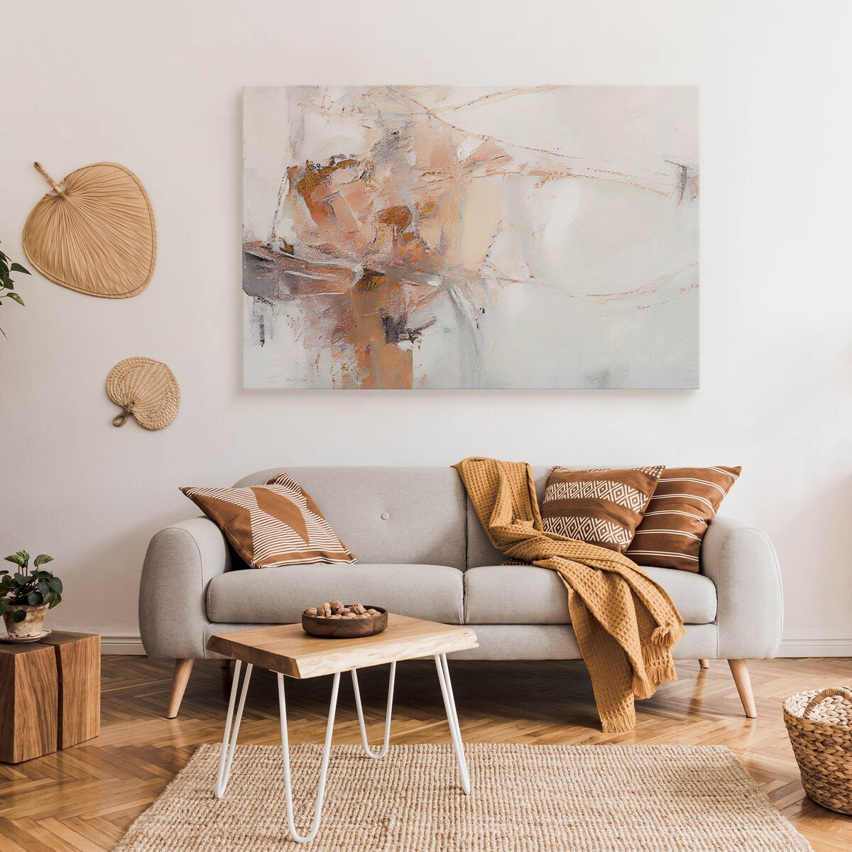 OBRAZ NA PŁÓTNIE DO SALONU ABSTRAKCJA EKSPRESYJNY NOWOCZESNY WZÓR 120x80cm