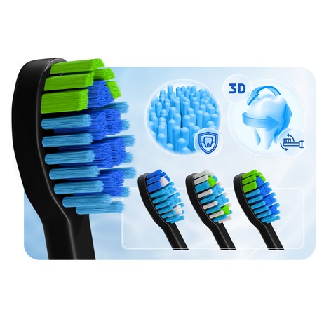 Szczoteczka soniczna do zębów Berdsen Galaxy czarna + etui 322000