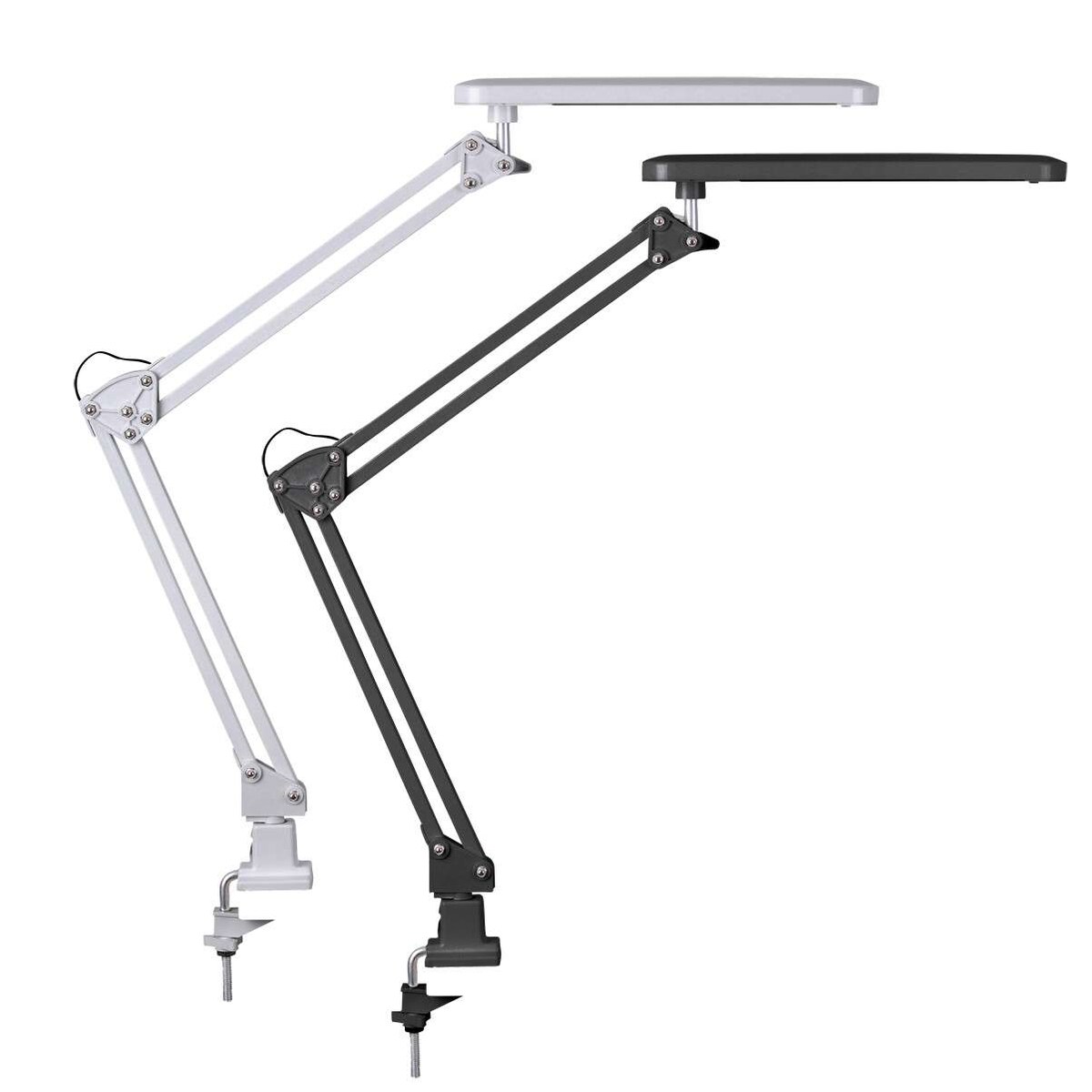 Stojąca LAMPA stołowa RAUL 4420 Rabalux biurkowa LAMPKA industrialna LED 5,6W 4500K srebrna