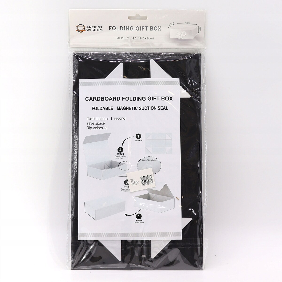 Płaskie Pudełko Prezentowe Czerwone NA PAKOWANIE PREZENTU box 20x18x8cm