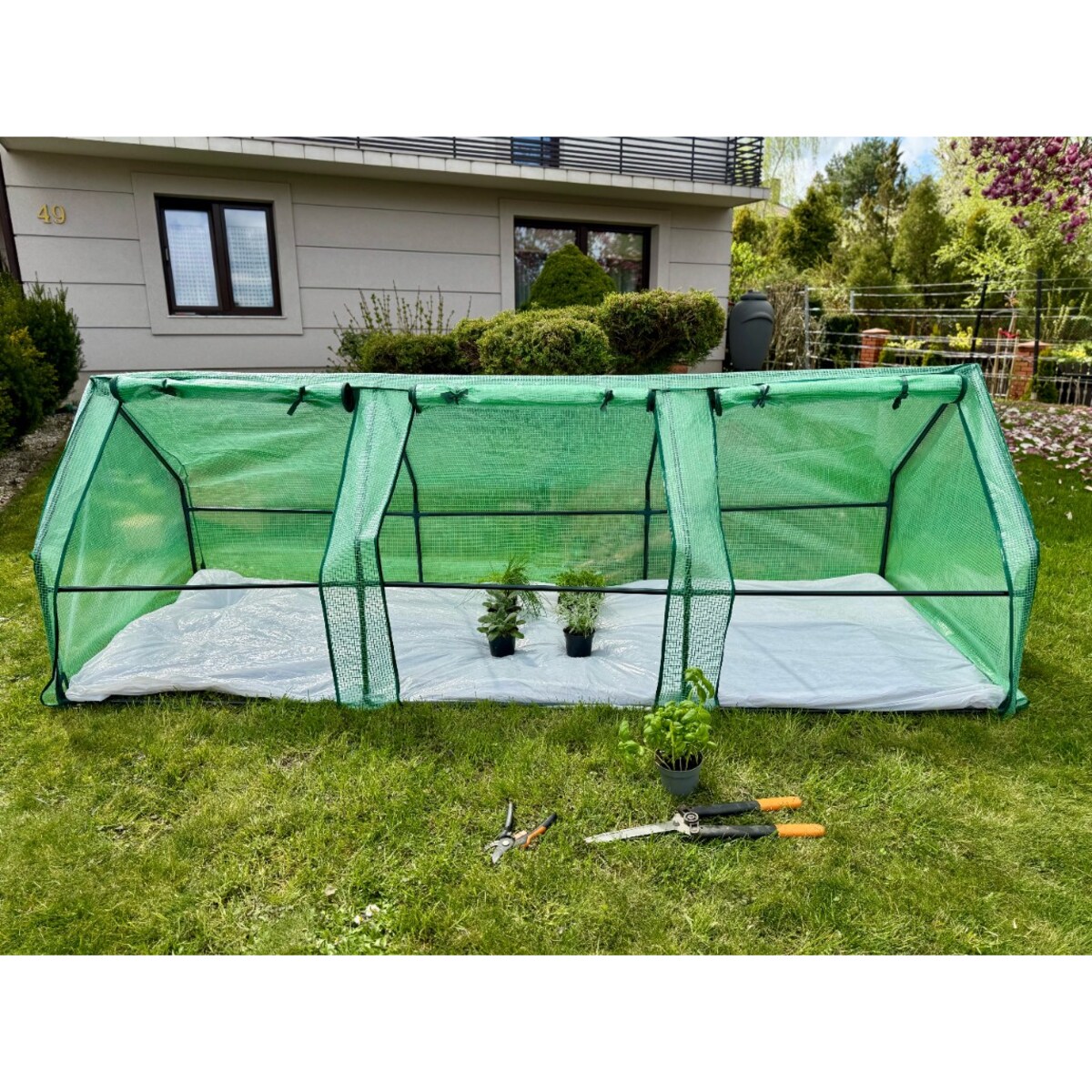 Mini Szklarnia Ogrodowa 270 X 90 Do Uprawy Roślin Na Grządkę