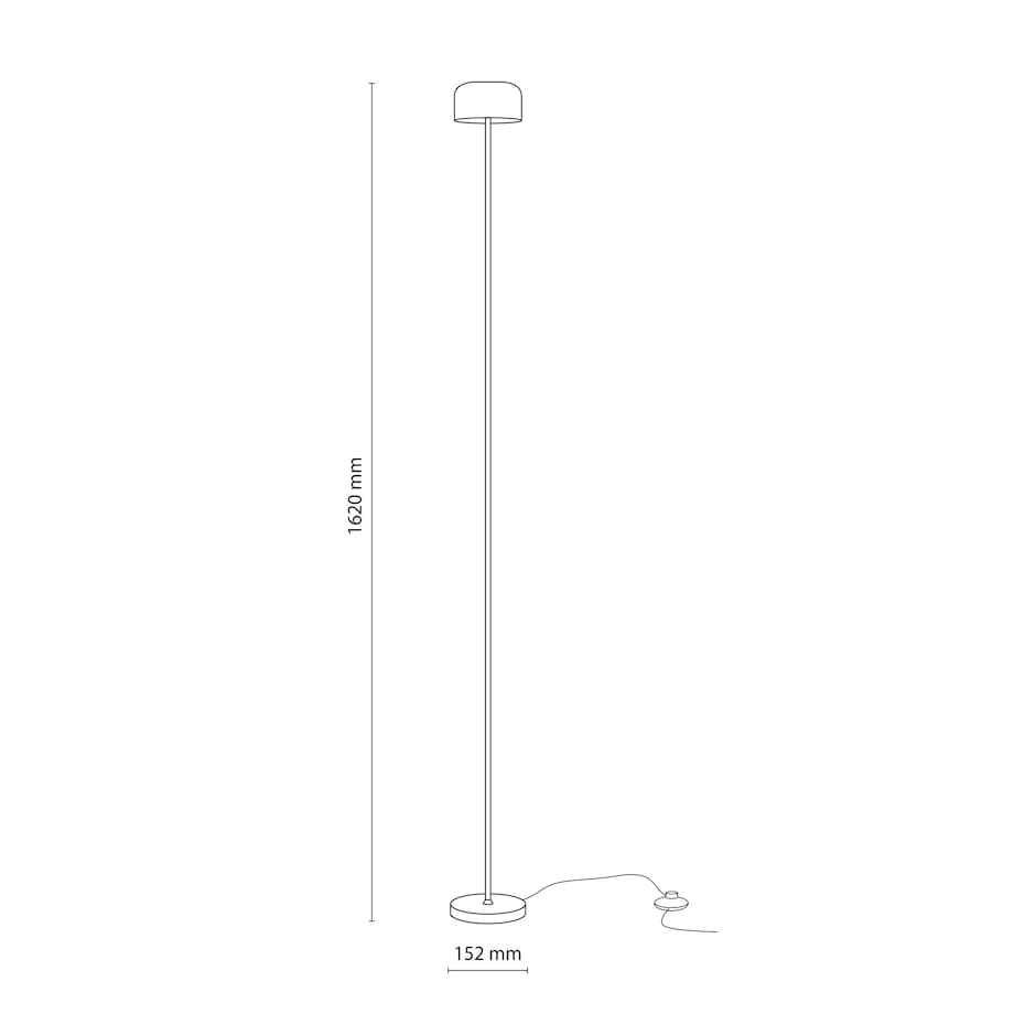Lampa Stojąca Led Tk Lighting Noa Łososiowa Podłogowa Smukła Minimalizm 9W 3000K 800Lm