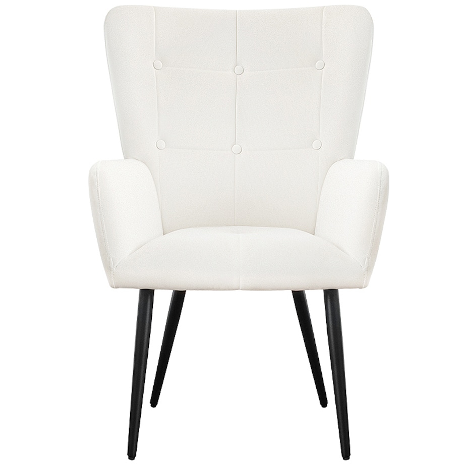 Foteldo salonu wypoczynkowy uszak beżowy welurowy wygodny tapicerowany