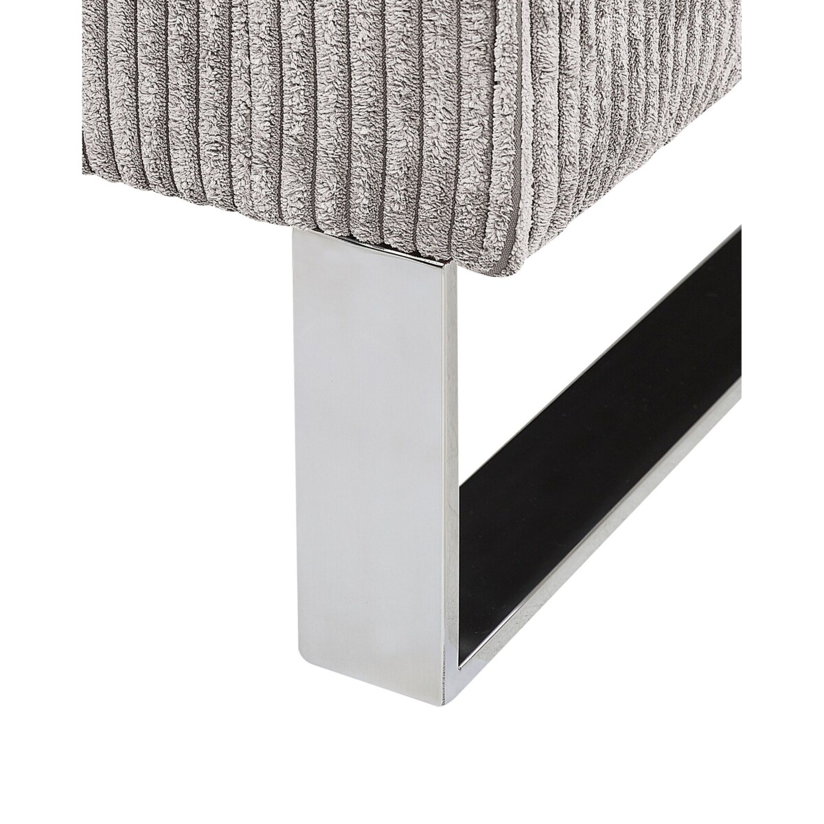 Fotel sztruksowy szary VIND