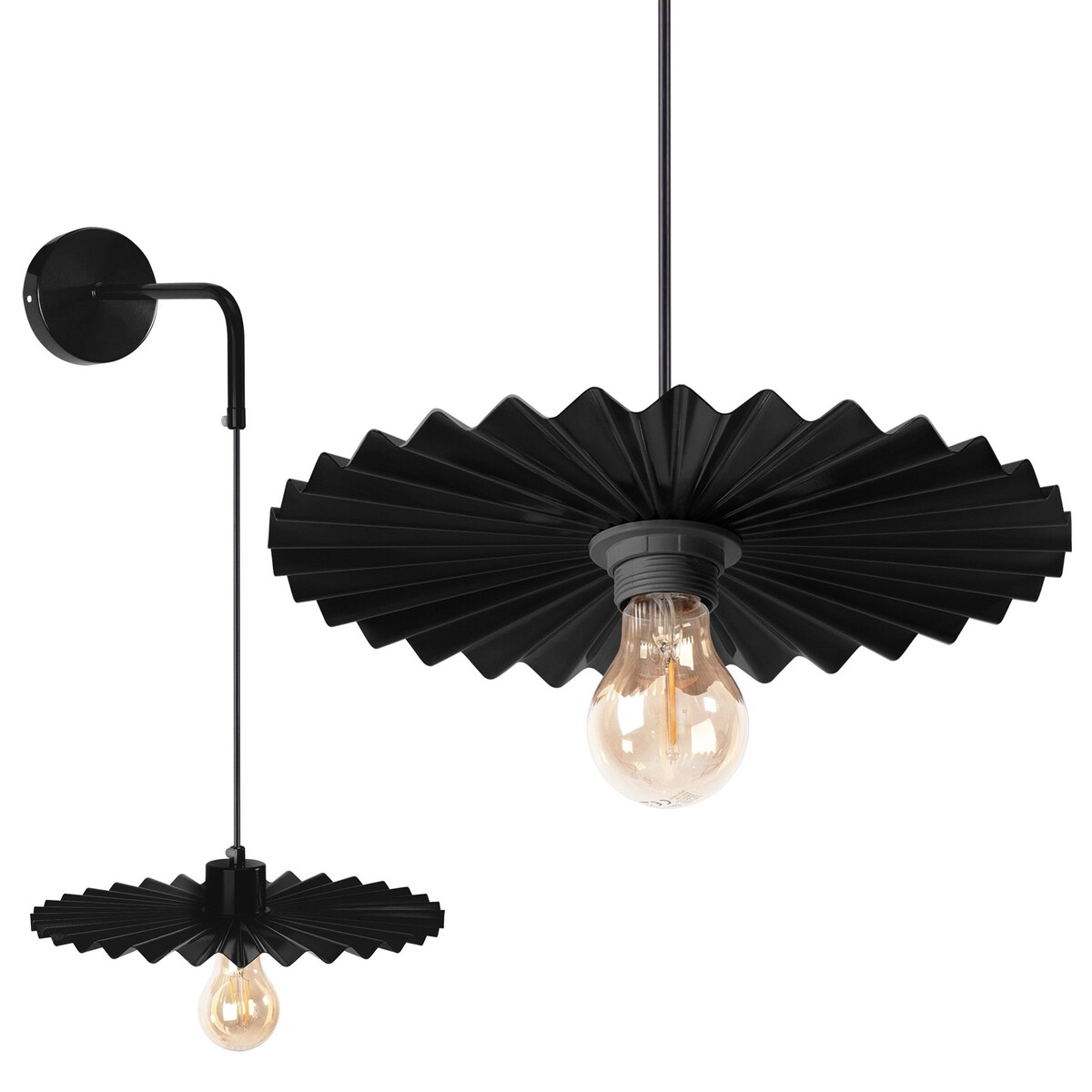 Kinkiet App1355-1W 30Cm Czarny, Metal