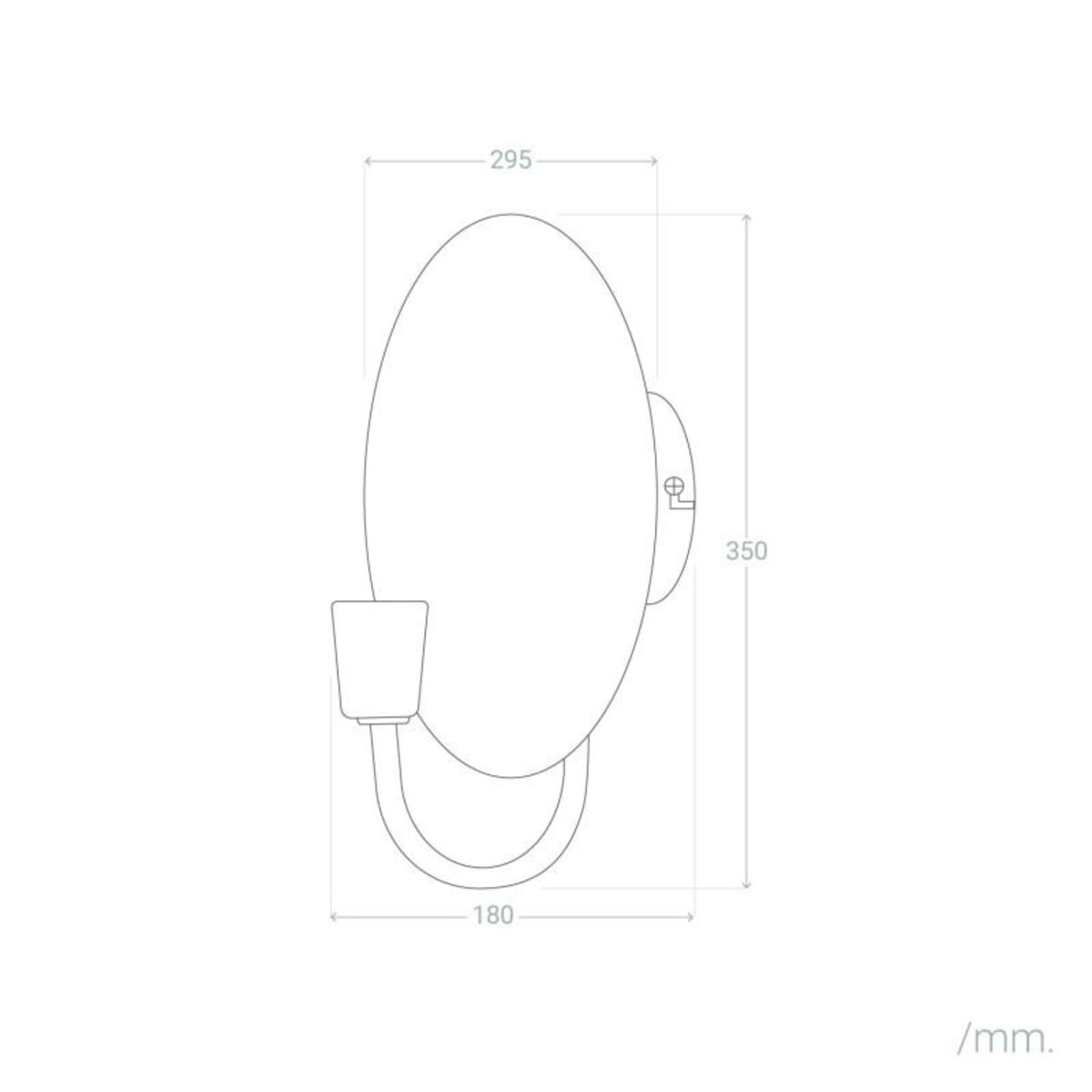 Lampa ścienna, kinkiet z metalu, stare złoto Anusha