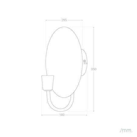 Lampa ścienna, kinkiet z metalu, stare złoto Anusha