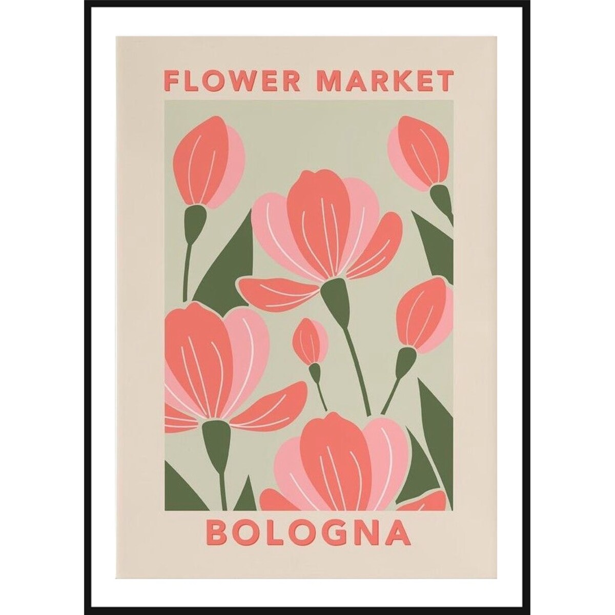 Poster Story, Plakat, Obraz - Flower Market Bologna, wymiary 60 x 84 cm