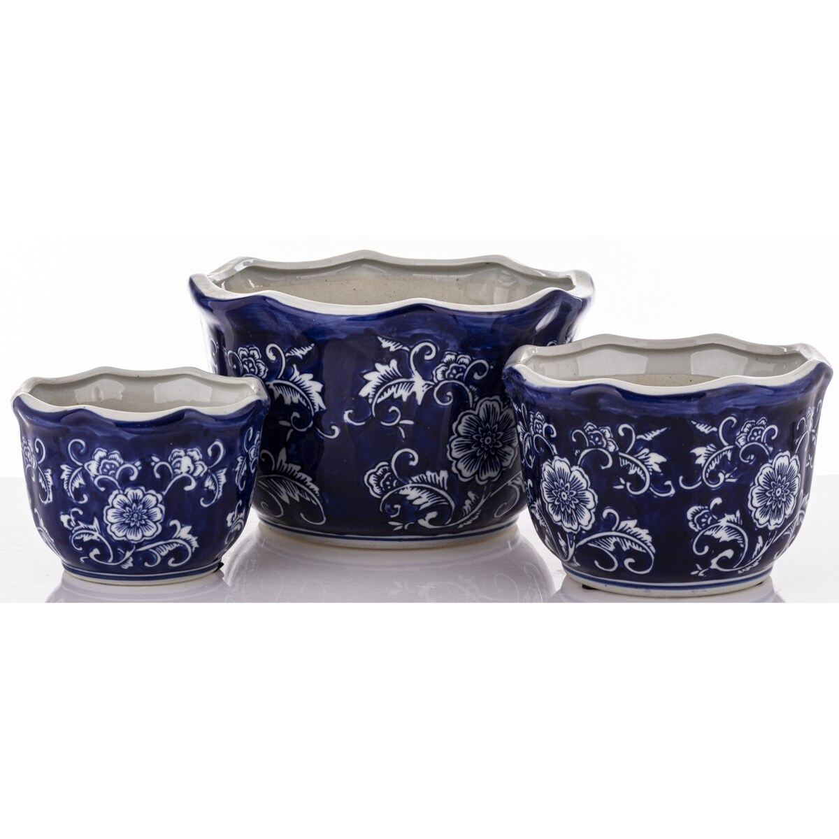 Osłonka 3 szt. ceramiczna 16x26x26 i 13x19x19 i 11x15x15 cm GHARA-IV