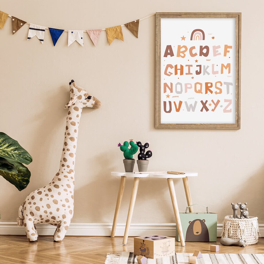 Plakat dla dzieci Liczby boho 3 20x30