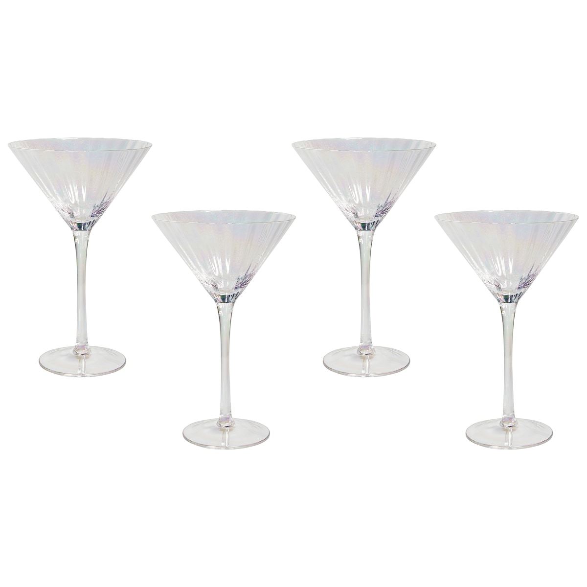 Zestaw 4 kieliszków do martini MORGANITE 220 ml Przezroczysty