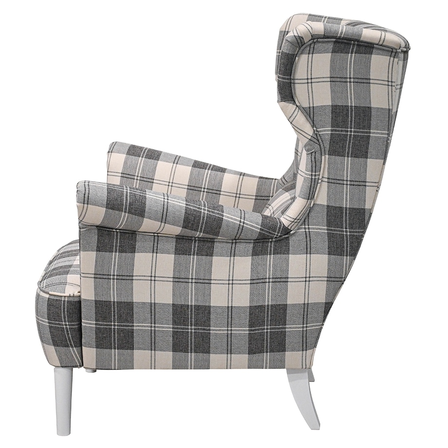 Fotel klasyczny Paul - krata - 82cm x 101cm x 93cm