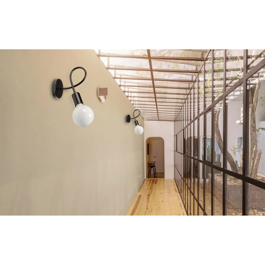 Lampa Kinkiet Ścienny Metalowy Loft Gold Paradise