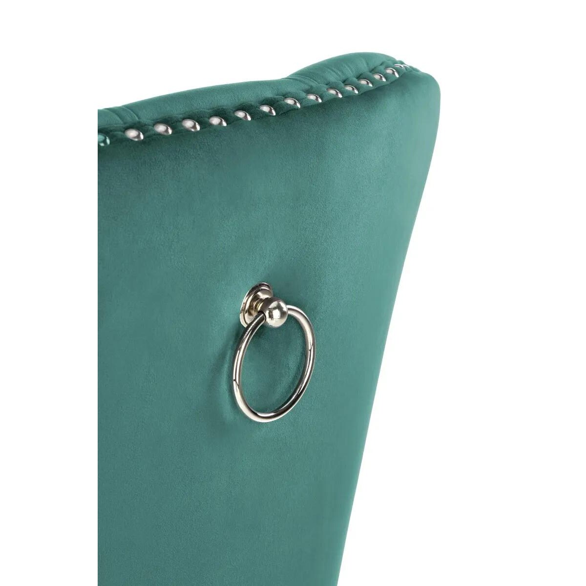 Krzesło tapicerowane MIYA VELVET ciemnozielone