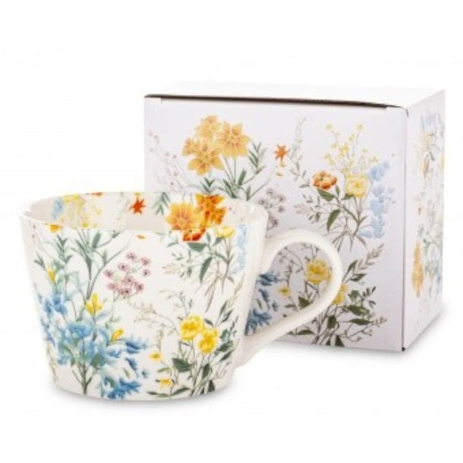 Kubek porcelanowy 450 ml FLORES lato 8x15x11,5 cm