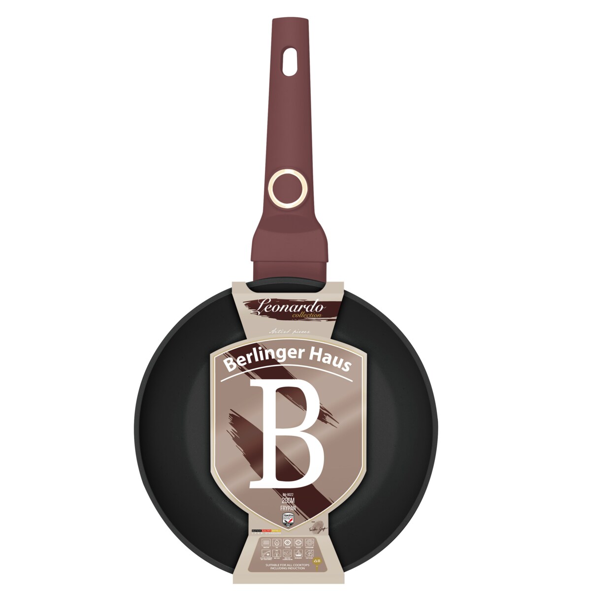 Patelnia z powłoką tytanową 20cm BerlingerHaus Leonardo BH-8022