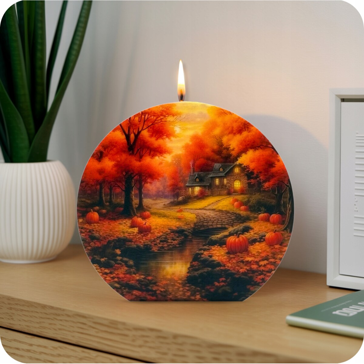 Dzień Nauczyciela Prezent dla Kobiety Świeca Sojowa Jesień Bezzapachowa