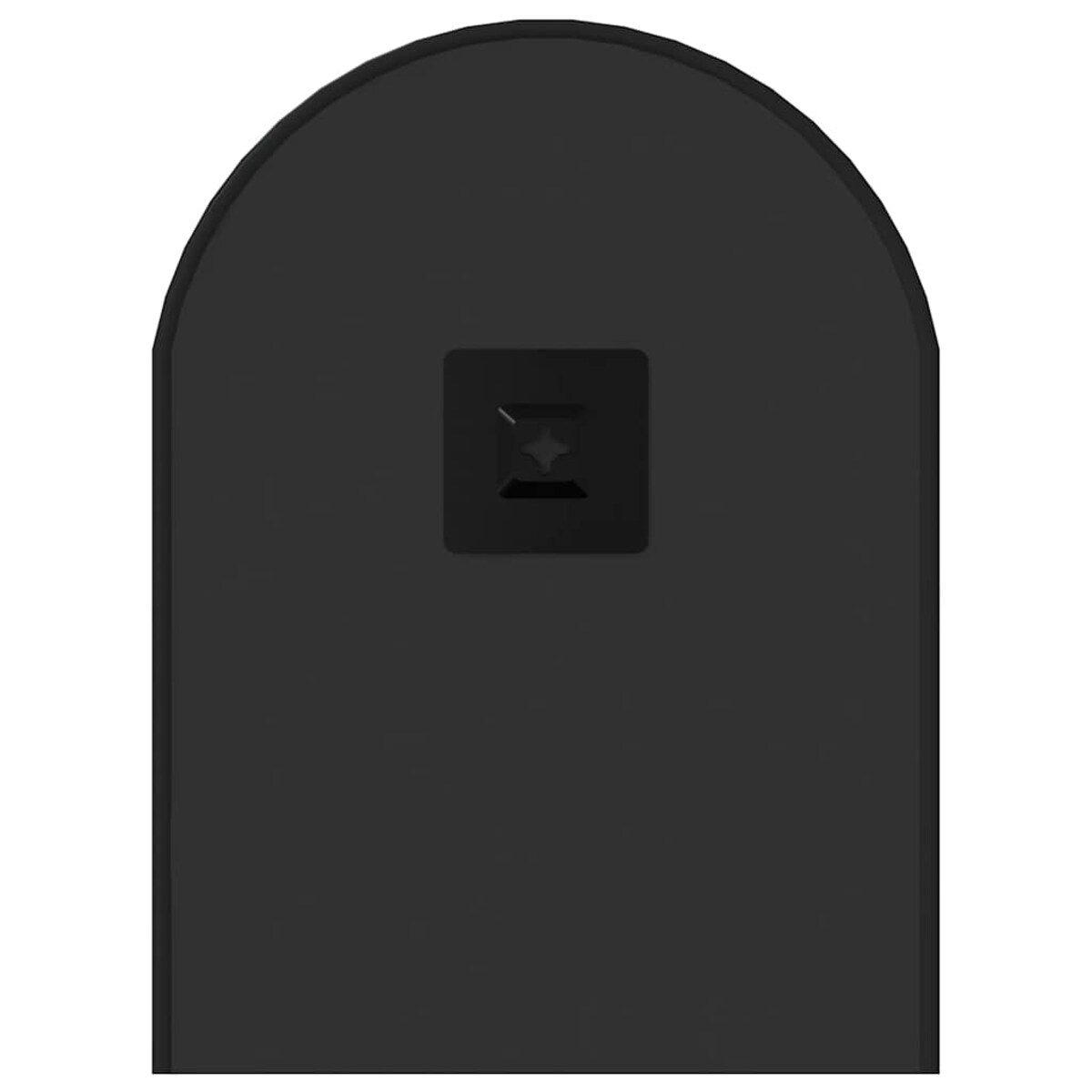 vidaXL Lustro ścienne, czarne, 60x25 cm, owalne