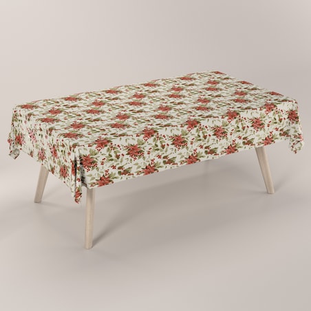 Obrus prostokątny 130 x 210 cm gwiazda betlejemska