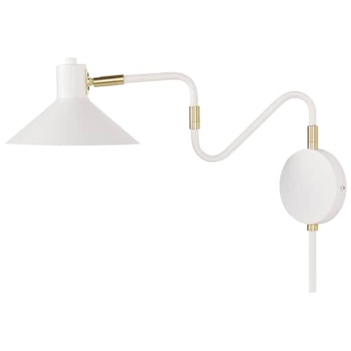 Lampa ścienna metalowa biała BALIEM